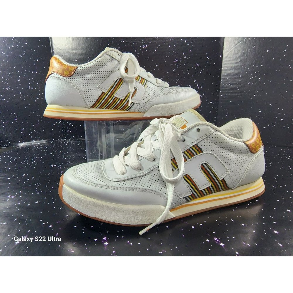 Mens ETNIES X Jason Lee Stereo Sound Agency Lo Cut 3 Orange White Stereo Sz 8